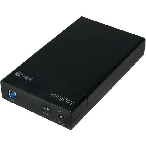 Box esterno per hard disk SATA LogiLink da 3,5", USB 3.0, trasmissione veloce fino a 5 Gbit/s (1/5)