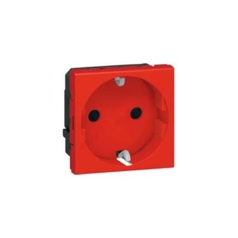 Base spina 2P + TT rosso Legrand Mosaic 77218