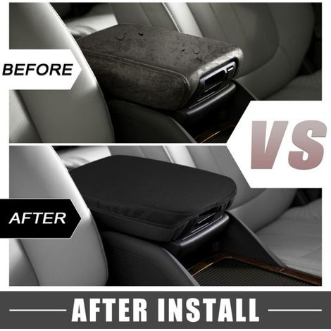 Housse d'accoudoirs Housse De Protection Pour Accoudoir De Console Centrale pour Mazda Cx30 2020-2023 Noir (1/5)