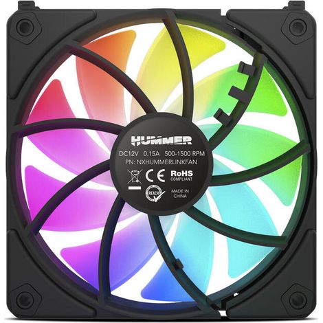 Ventilador de Caja Nox NXHUMMERELINKBK Ø 12 cm (1 unidad) (1/4)
