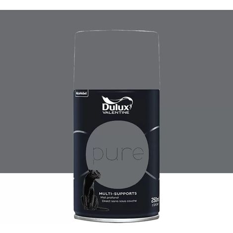 Bombe de Peinture murs & boiseries Dulux Valentine Pure Anthracite 0,25 L