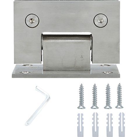 Support de wall de la charnière 8-12mm de la charnière 90° d'acier inoxidable pour la charnière de porte de douche de porte en verre (1/4)