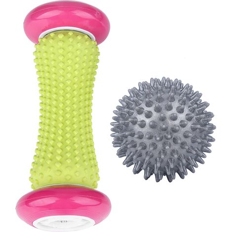 Rouleau de massage pieds et mains, balle anti-fasciite plantaire, soulagement tension musculaire, relaxation pieds, outil de massage manuel (1/5)