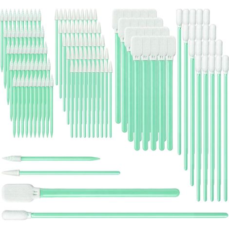 150 Pièces Bâtonnets de Nettoyage en Mousse, 4 Tailles Écouvillon de Nettoyage en Mousse (1/5)
