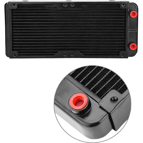 Refroidisseur à eau pour PC 240mm avec radiateur en aluminium et éclairage LED pour processeur