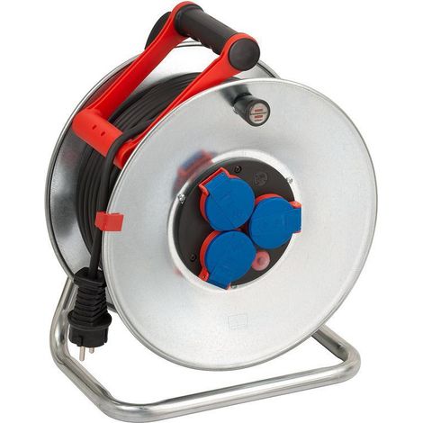 Bobina di cavo Garant S290 50m N05V3V3 3x1,5 mm² 290mm con 3 prese di protezione