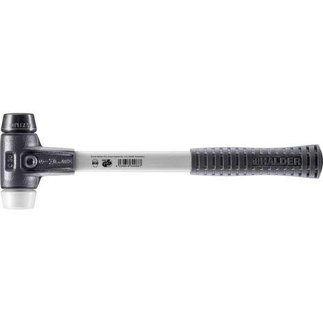 HALDER SIMPLEX Hammer Gefüllter Gummi / Superplastik mit verstärktem Tempergussgehäuse und Glasfaserstiel - D=30 mm - 3727.030 (1/5)