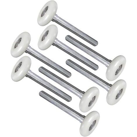 Lot de 8 rouleaux de porte de garage en nylon durable de 5,1 cm 6200ZZ 11 roulement à billes tige de 170 mm (8 rouleaux de porte de garage 170 mm) (1/5)