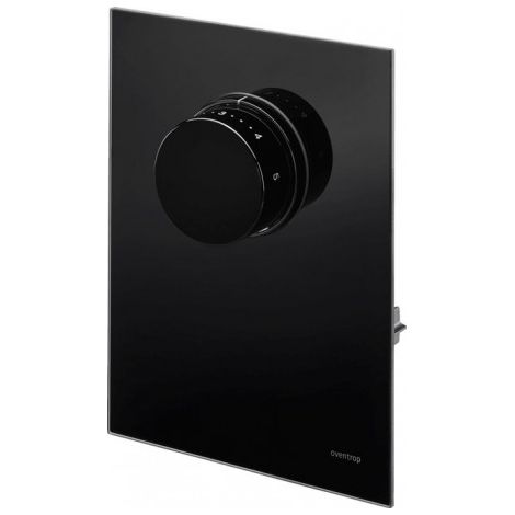 Couvercle avec thermostat en verre véritable noir, pour Unibox T-RTL