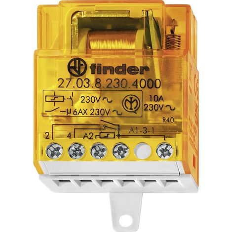 Télérupteur pour encastrement Finder 27.05.8.230.4000 2 NO (T) 230 V/AC 10 2300 VA 1 pc(s)