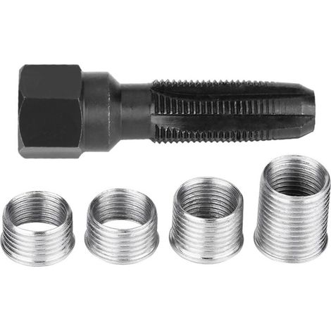 Kit Réparation Bougie M14, 5 Pcs Kit Réparation De Filetage De Bougie D'allumage De 14 Mm, Kit De Réparation De Filetage (1/4)