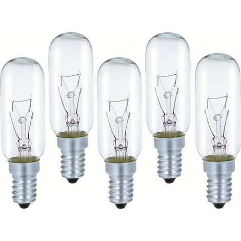 Ampoules pour hotte aspirante, T25-E14-40W, incandescentes, haute luminosité,  5 pièces (1/5)