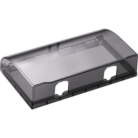 Tapa para enchufe, para interruptor, impermeable, autoadhesiva, 86 tapas para enchufes, diseño más ancho, para baño, hogar, uso exterior, color negro. (1/5)