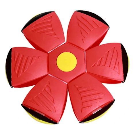 Frisbee rouge pour animaux de compagnie (1/5)