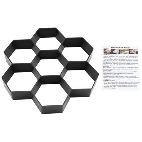 Rosvola 1Pc BRICOLAGE Jardin Chemin Maker Moule Béton Tremplin Ciment Pavage Moule Brique (1/5)
