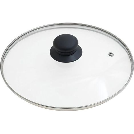 ORYX tapadera de cristal para sartén 24cm , Tapaderas de Cristal para Sartén - Diametro: 24 cm.- Tapas de cristal con borde de acero inoxidable.- Mango de plástic