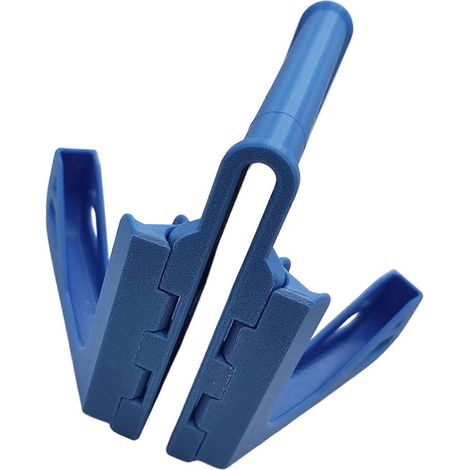 Support de téléphone en filet de tennis en plastique, multi-angle réglable et pliable, idéal pour la prise de photos et de vidéos sportives, bleu. (1/5)