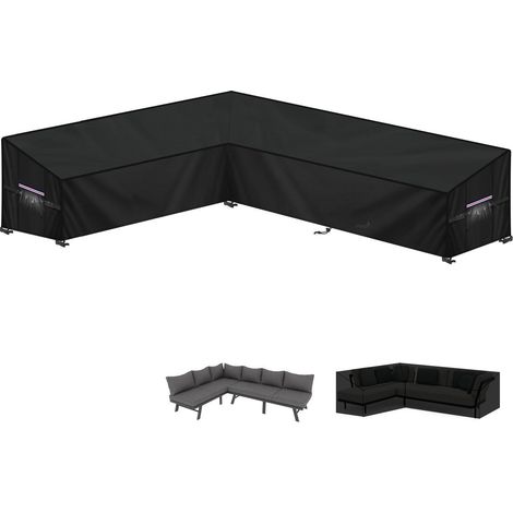 Gartenmöbel Abdeckung L-Form Ecksofa wasserdicht winddicht 420D Oxford (1/5)