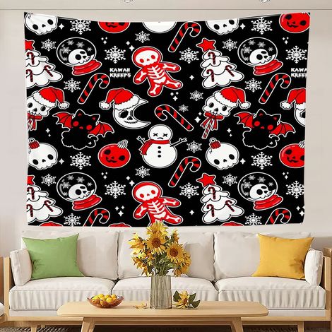 Tapisserie hippie de luxe pour chambre d'adolescente, tissu de fond pour chambre de femme ou d'adolescente 150x130cm (1/5)