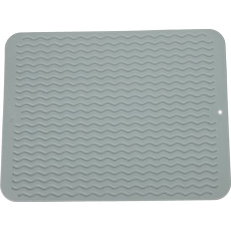 Tapis de Séchage Écologique pour Vaisselle, Résistant à la Chaleur, Antidérapant et Sans BPA - Vert (1/5)