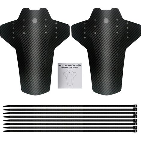 2 Stücke Schutzbleche Mountainbike MTB Mudguard, Rennrad Schutzbleche Vorne und Hinten Set Zubehör Cube Spritzschutz Fahrrad Mudrocker, Beidhändig (1/5)