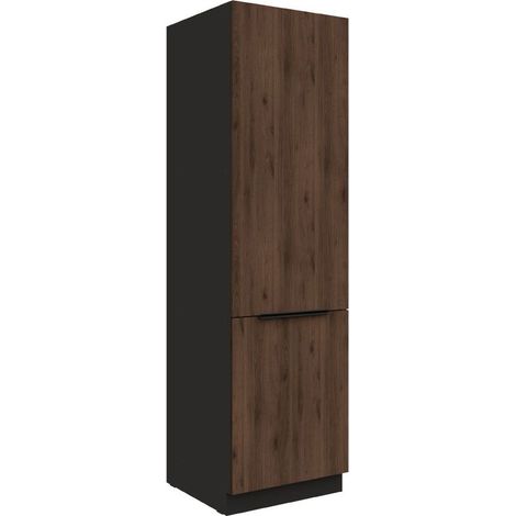 Küchen Hochschrank 60 cm MONZA Okapi Nußbaum Küchenzeile Küchenblock Küche (1/5)