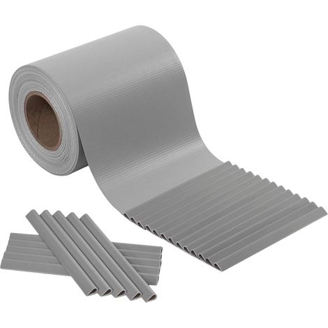 Frangivista in PVC Grigio 19cmx35M Telo Oscurante 450gr/mq Anti Uv da Esterno (1/4)
