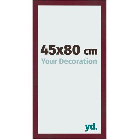 yd. - Cadre photo 45x80 - Vin Rouge Patine - MDF - Bologna