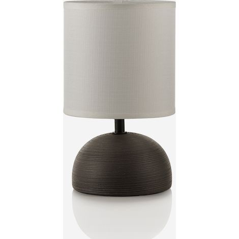 Lampada da tavolo in ceramica e tessuto Aurilia - Marrone (1/3)