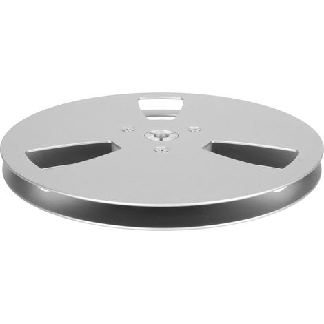 Bobine audio argentée Nab 7,25 pouces, dérouleur ouvert avec 3 trous anti-vent pour enregistrement professionnel