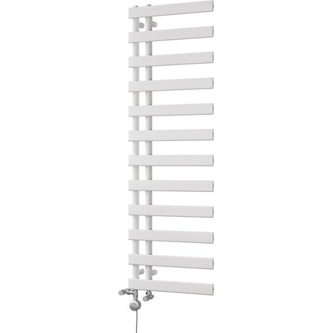 Agar - White Dual Fuel Towel Rail H1564mm x W500mm Thermostatic (1/3)