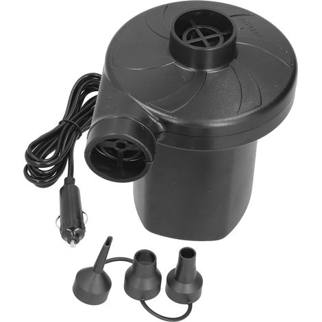 Pompe à air électrique 12V ABS portable puissante avec 3 buses pour jouets gonflables, bateaux et matelas (1/5)
