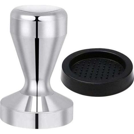 Presse à café 51 mm, acier inoxydable 430, presse à café, presse à expresso, accessoire de cuisine avec coussinet en silicone (1/4)