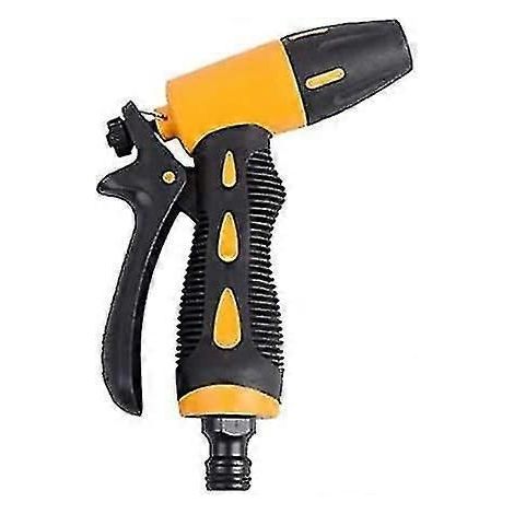 Watering Gun 5 Adjustable Modes Garden Watering Spray High Pressure Spray Gun (black/yellow) (1/5)