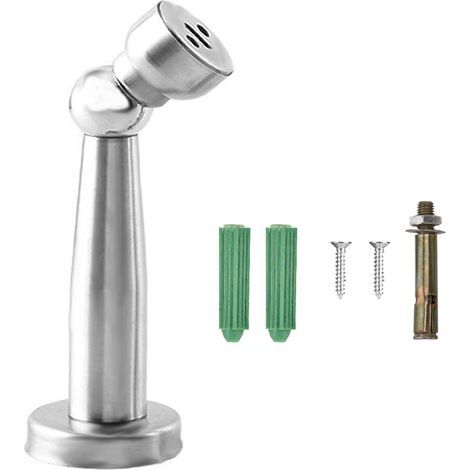 Strong Magnetic Door Lock for Wall or Floor Mounting, Open Door Security, Stainless Steel, 12cm (1/3)