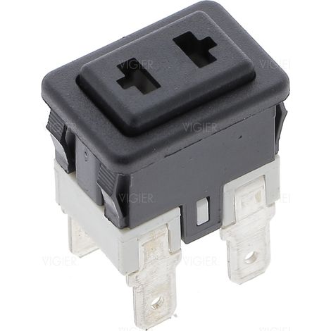 INTERRUPTEUR NOIR 4 COSSES 16A 250V POUR PETIT ELECTROMENAGER DELONGHI - 5132100800 (1/3)
