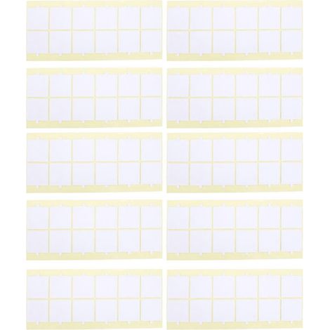 Lot de 10 bandes adhésives double face en mousse isolante acoustique, carrées de 40 x 40 x 1 mm