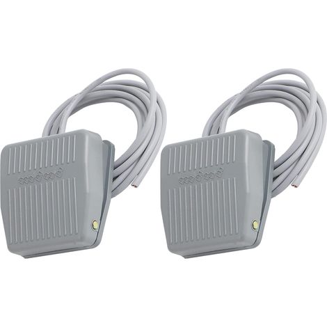 2 Pcs TFS 201 Commutateur à Pédale, Commutateur à Pédale Momentané AC250V 10A SPDT NO NC Pédale Commande au Pied pour CNC Industriel (1/5)