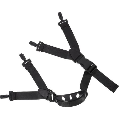 Jugulaire de casque chantier en 2 pièces, résistante à l'usure, installation facile pour les (1/5)