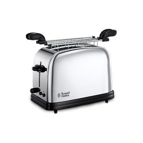 Russell Hobbs 23310-57 Chester Tostapane 2 Fette 1200 W Funzione Scongelamento Griglia Panino colore Nero Argento (1/3)