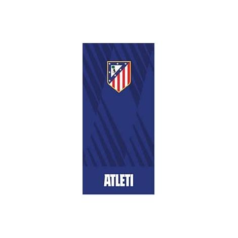 Toalla de Playa Atlético de Madrid, 75x150 cm, Algodón Premium, Azul