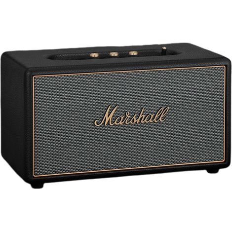 Coluna Marshall Acton IV 110 W, Bluetooth 5.3, LDAC, Preto e Latão