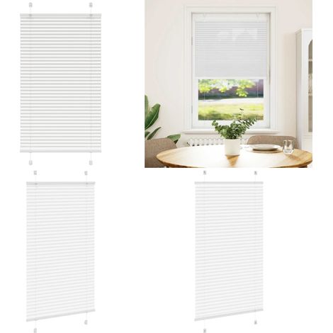 vidaXL Plissee Weiß 75x150 cm Stoffbreite 74,4 cm Polyester (1/5)
