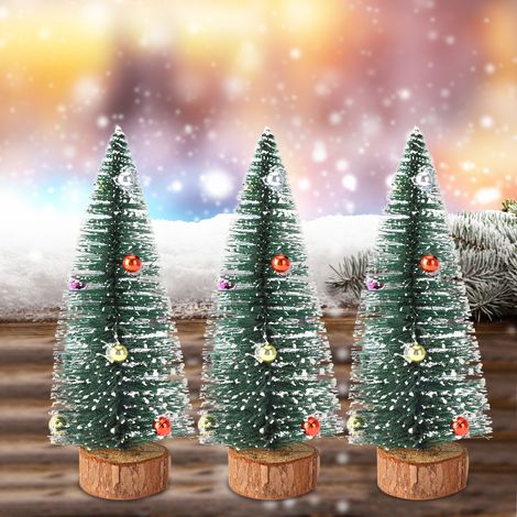 3er-Set Mini-Weihnachtsbaum-Weihnachtsdekoration für Zuhause und Geschäft, 25 cm hoch (1/5)