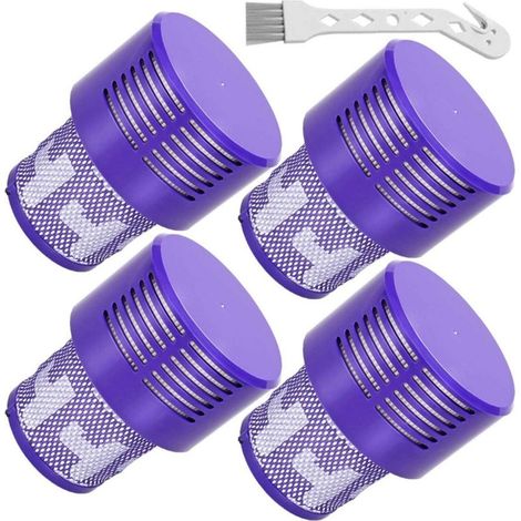 Remplacements de filtre à vide 4 paquets pour Dyson V10 Cyclone Series, V10 Animal, V10 Absolute, V10 Total Clean, SV12, filtres de remplacement Dyson 969082-01 (1/5)