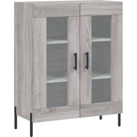 vidaXL Credenza Grigio Sonoma 69,5x34x90 cm in Legno Multistrato (1/5)