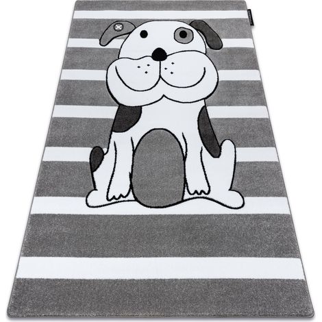 Kinderteppich PETIT PUPPY HÜNDCHEN grau grey 120x170 cm