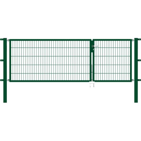 ALBERTS Doppeltor Flexo, fvz.grün Kst.b.RAL 6005, li.BxH1000+2000x1000, PF80x80/1700mm (1/3)