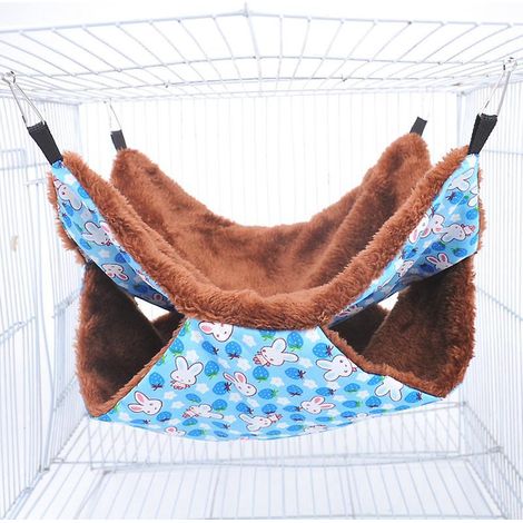 2pcs Hamac Pour Petits Animaux, Hamac Pour Animaux De Compagnie Doux Et Chaud Lit Suspendu Couchette Pour Hamster Furet Perroquet Cochon D'inde(n (1/5)