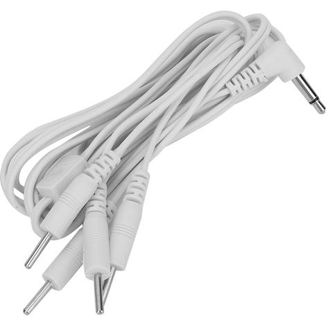 10 câbles de connexion pour électrodes à broches de 3,5 mm CC pour appareil TENS de physiothérapie 4 en 1 (1/5)